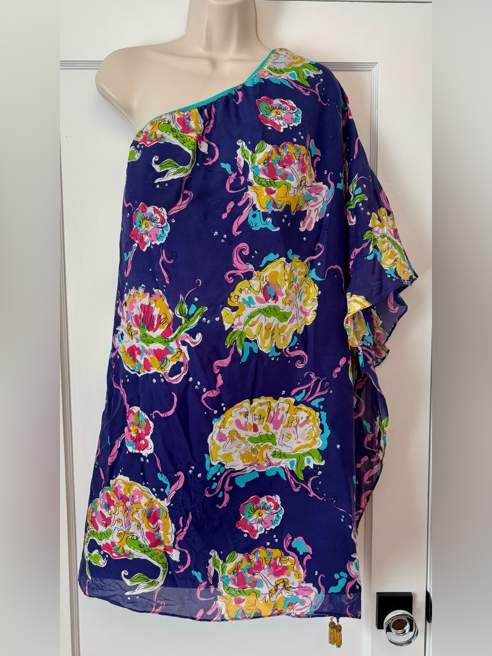 Lilly Pulitzer Blake Dress Blaring Siren Rare Vintage Archival M